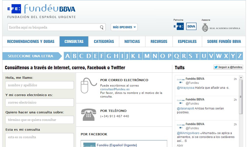 fundeu contacto